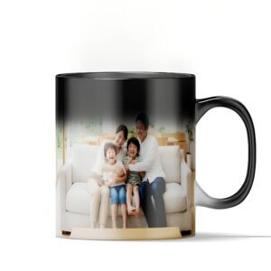 Mug magique en verre noir